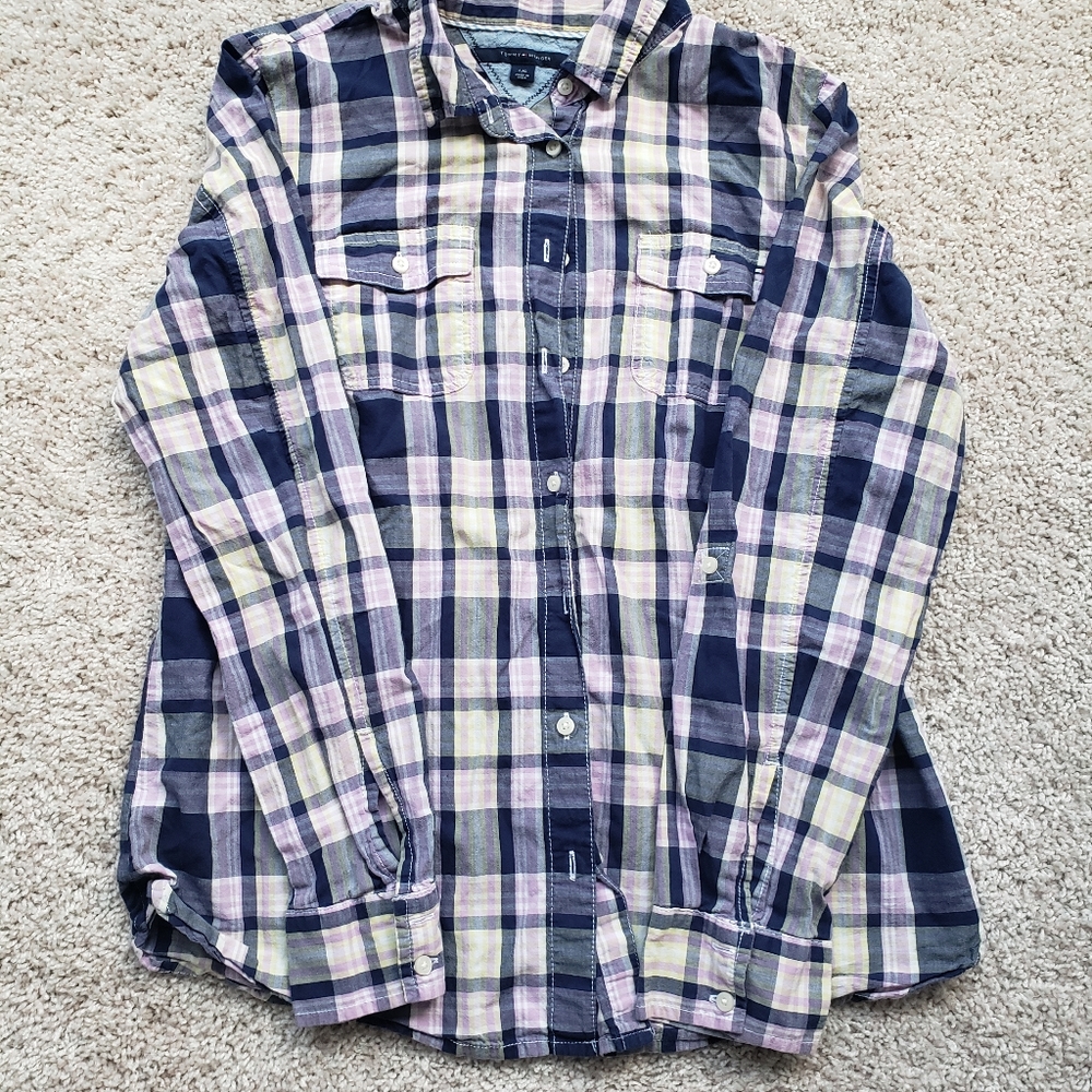 Tommy Hilfiger women's dress shirt size large
